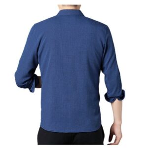 Zimtky Klassische Bluse Herren Herbst Langarm Hemd Büro Freizeit Business Freizeithemd