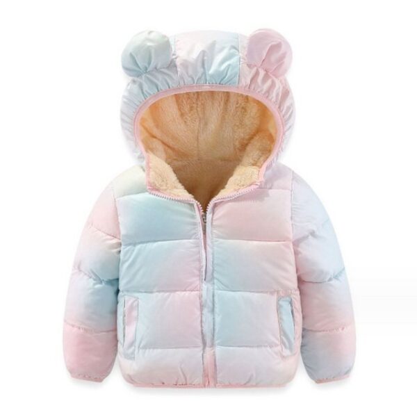 ZmdecQna Daunenjacke Neugeborenes Baby Mädchen Herbst Winter Jacke Kapuze Reißverschluss